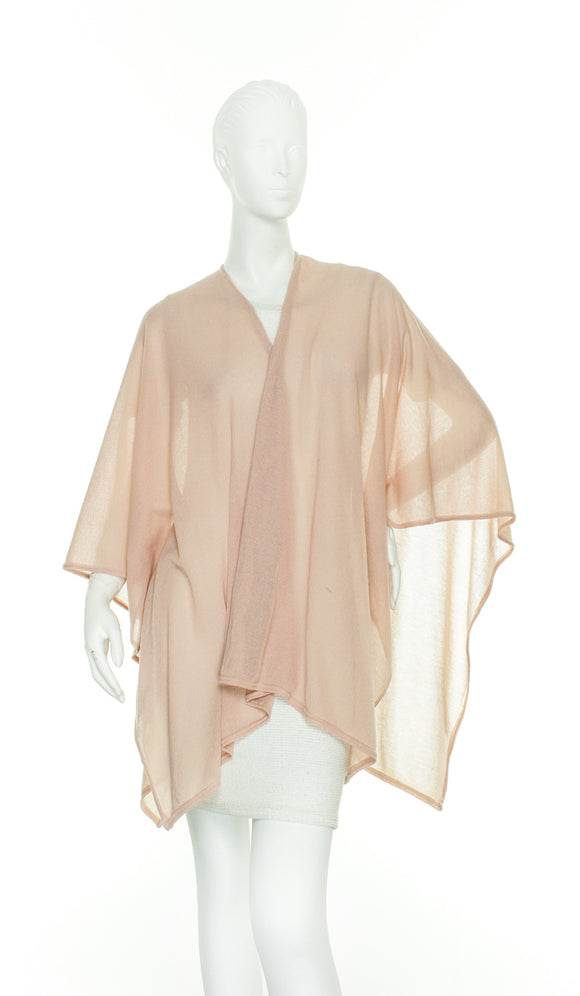 Transitional Knit Ruana by Zoe Madison : Blush